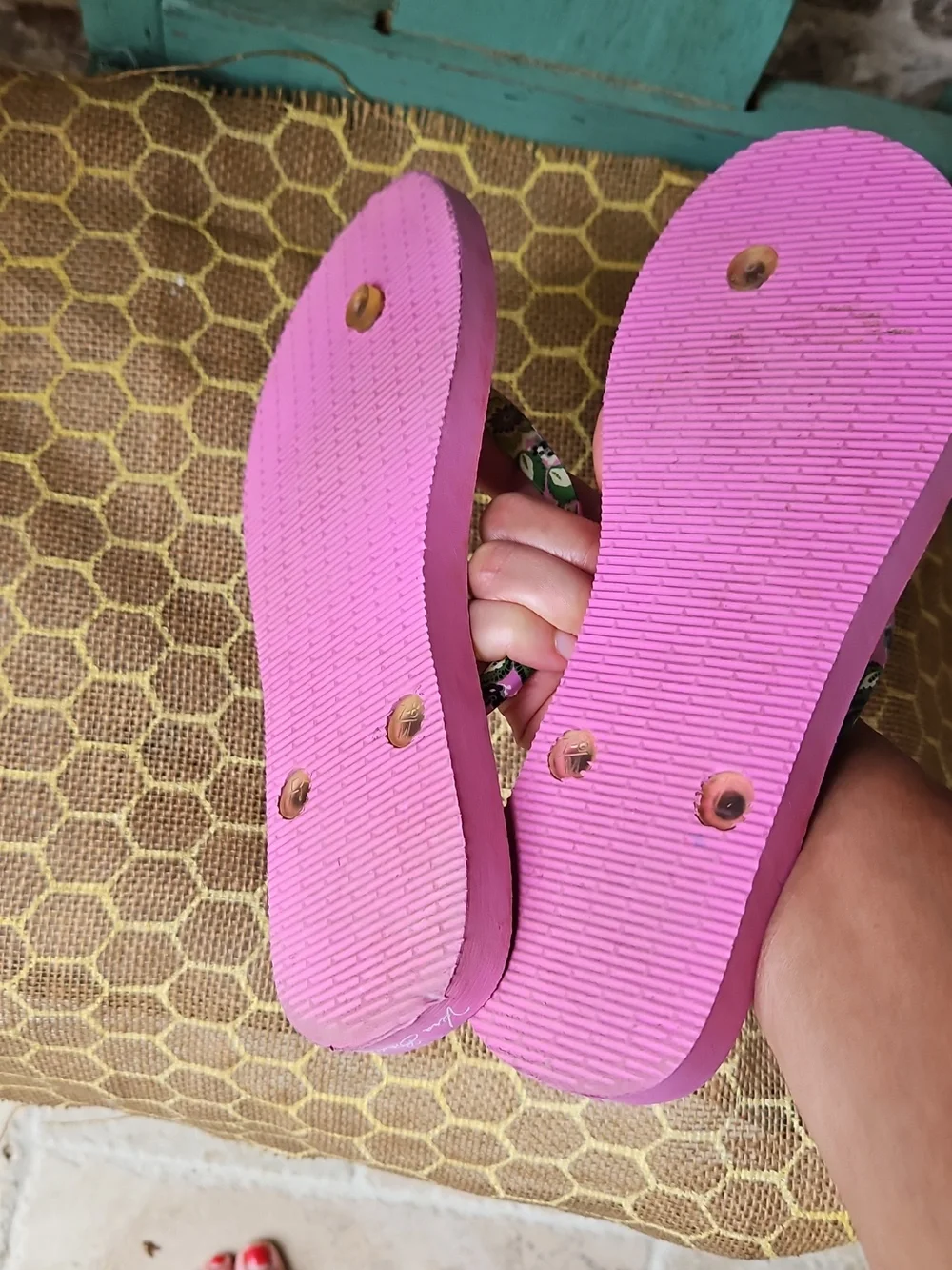 Vera Bradley Size 7-8 Floral Print Summer Flip Flop
